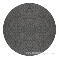 white ivory Round patio outdoor carpet rugs